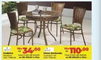 Lojas Becker Cadeira mesa redonda oferta