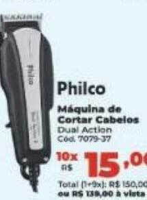 Lojas Becker Philco máquina de cortar cabelos oferta