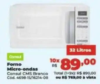 Lojas Becker Consul forno micro-ondas oferta