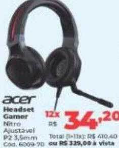 Lojas Becker Acer headset gamer oferta