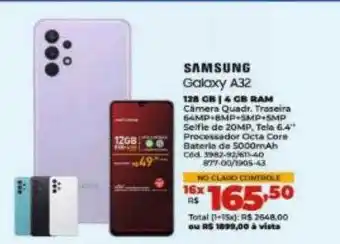 Lojas Becker Samsung galaxy a32 oferta