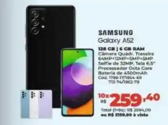 Lojas Becker Samsung galaxy a52 oferta
