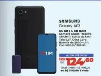 Lojas Becker Samsung galaxy a03 oferta