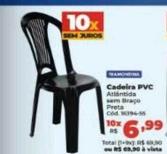 Lojas Becker Cadeira pvc tramontina oferta
