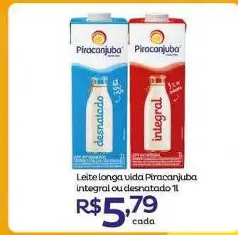 Super Lagoa Leite longa vida piracanjuba integral ou desnatado oferta