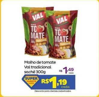 Super Lagoa Molho de tomate val tradicional oferta