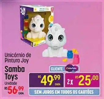Unicórnio de pintura joy samba toys