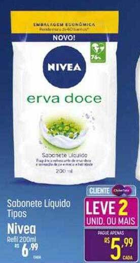 Muffato Sabonete líquido tipos nivea oferta