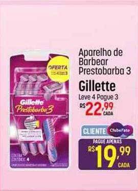 Muffato Aparelho de barbear prestobarba 3 gillette leve 4 pague 3 oferta
