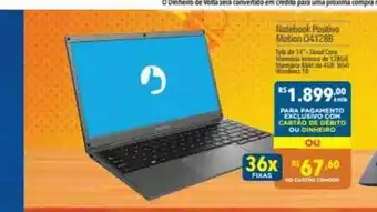 Supermercados Condor Notebook Positivo Motion Q4128b oferta
