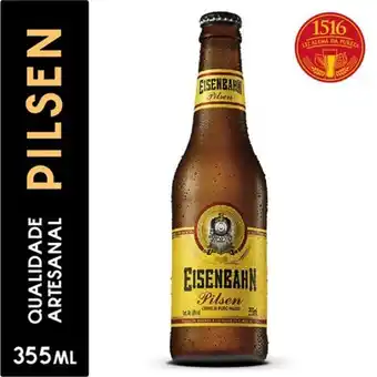Santo Supermercados Cerveja eisenbahn pilsen puro malte long neck 355ml oferta