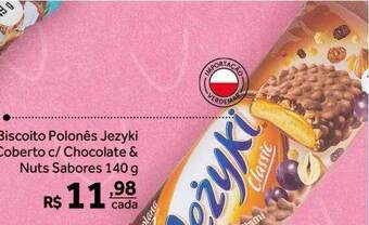 Verdemar Supermercado Biscoito polonês jezyki coberto c- chocolate & nuts sabores oferta