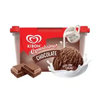 Rede Top Sorvete cremoíssimo de chocolate kibon 1,5l oferta