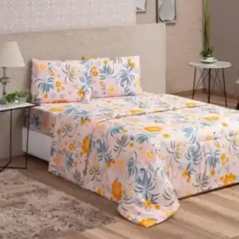 Lençol casal avulso com elástico col vidaecor liberty cartoon vestcasa