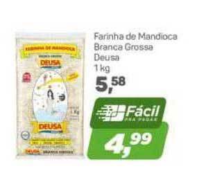 Farinha De Mandioca Branca Grossa Deusa 1kg