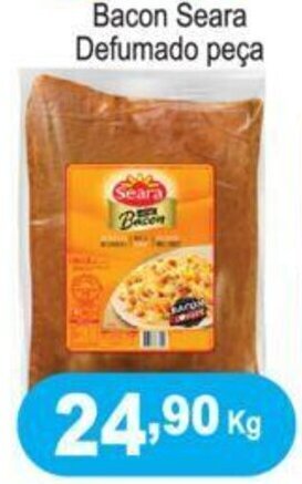 Calvo Atacadista Bacon Seara Defumado peca 1kg oferta