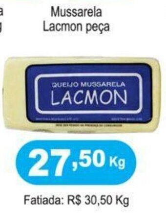 Calvo Atacadista Mussarela Lacmon peca 1kg oferta
