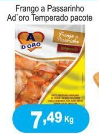 Calvo Atacadista Frango a Passarinho Ad'Oro Temperado pacote 1kg oferta