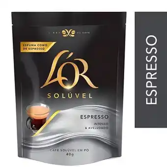 São Roque Supermercados Café solúvel em pó espresso l'or 40g oferta