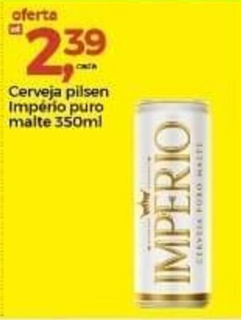 Frangolândia Cerveja Pilsen Imperio puro malte 350ml oferta