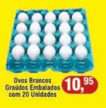 Royal Supermercados Ovos Brancos Graudos Embalados com 20 unidades oferta
