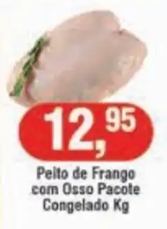 Royal Supermercados Peito de Frango com osso Pacote congelado 1kg oferta