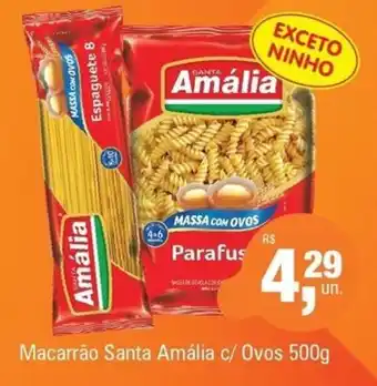 Supermercados Alvorada Macarrao Santa Amalia c/ ovos 500g oferta