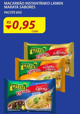 Assaí Atacadista Macarrao Instantaneo Lamen Marata Sabores 85g oferta