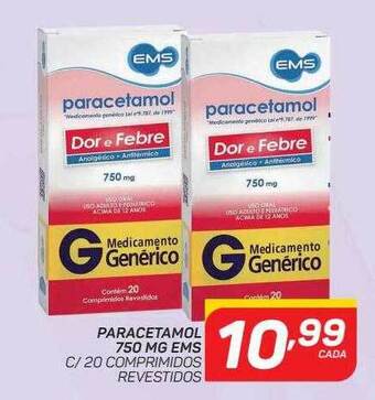 Paracetamol 750 mg ems