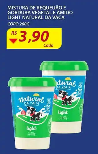 Assaí Atacadista Mistura de Requeijao e Gordura vegetal e Amido Light Natural Da Vaca 200g oferta