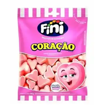 Marshmallows coração embalagem 80g