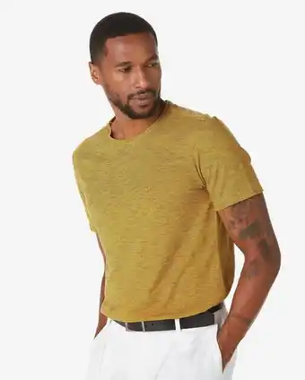 Riachuelo Camiseta masculina manga curta malha listrada amarela pool by riachuelo oferta