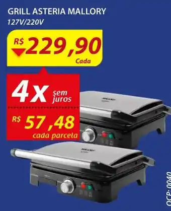 Assaí Atacadista Grill Asteria Mallory 127v/220v oferta