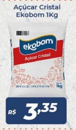 Atakarejo Acucar Cristal Ekobom 1kg oferta