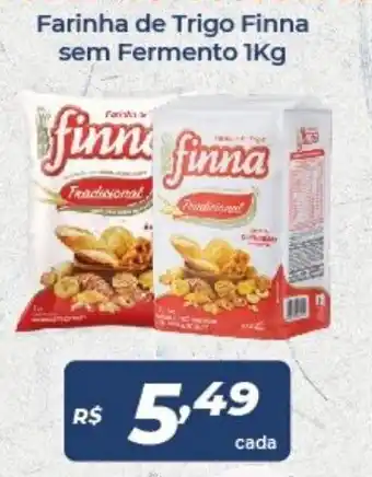 Atakarejo Farinha de Trigo Finna sem Fernento 1kg oferta