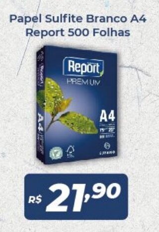 Papel Sulfite Branco A4 Report 500 Folhas