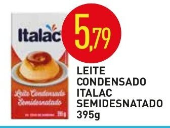 Calvo Atacadista Leite Condensado Italac Semidesnatado TP 395g oferta