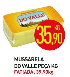 Calvo Atacadista Mussarela Do valle peca 1kg oferta