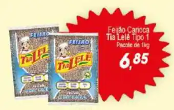 Villefort Atacadista Feijao carioca Tia Lele tipo 1 pacote de 1kg oferta