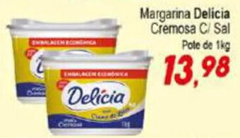 Villefort Atacadista Margarina Delicia Cremosa c/ sal pote de 1kg oferta