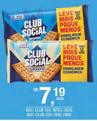 Biscoitos club social 288g