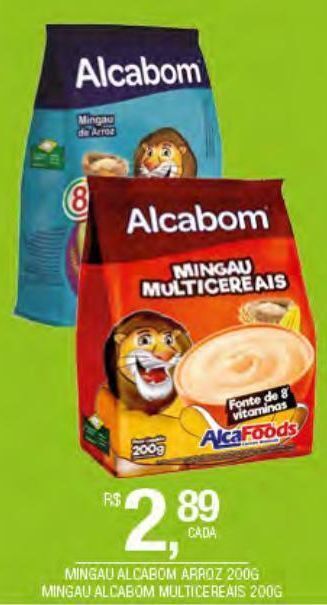 DB Supermercados Mingau alcabom arroz 200g oferta