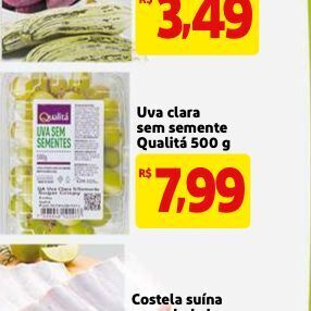 Mercado Extra Uva clara sem semente oferta