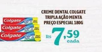 Creme dental colgate tripla ação menta preço especial
