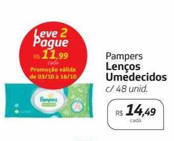 Drogal Pampers lenços umedecidos oferta