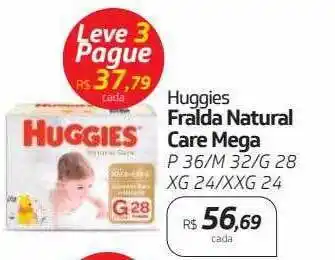 Drogal Huggies fralda natural care mega oferta