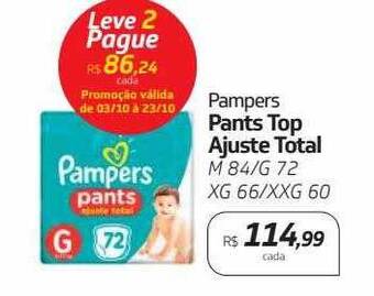 Drogal Pampers pants top ajuste total oferta