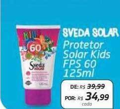 Drogal Sveda solar protetor solar kids fps 60 oferta