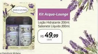 Drogal Kit acqua-lounge loção hidratante sabonete liquido oferta
