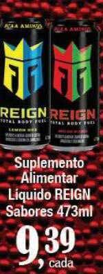 Supermercados Unidos Suplemento alimentar liquido reign sabores oferta